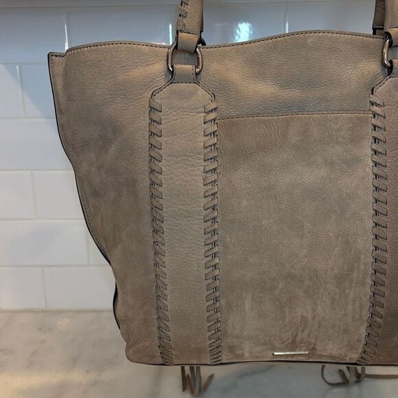 Rebecca Minkoff Bag Purse Handbag Leather Boho Nubuck Tote Bag Pocketbook - Picture 5 of 16